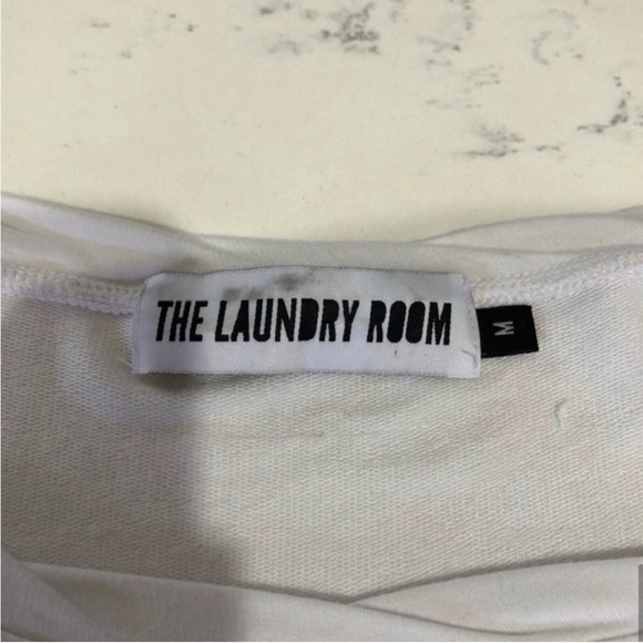 THE LAUNDRY ROOM T-SHIRT white with pizza - Picture 8 of 12